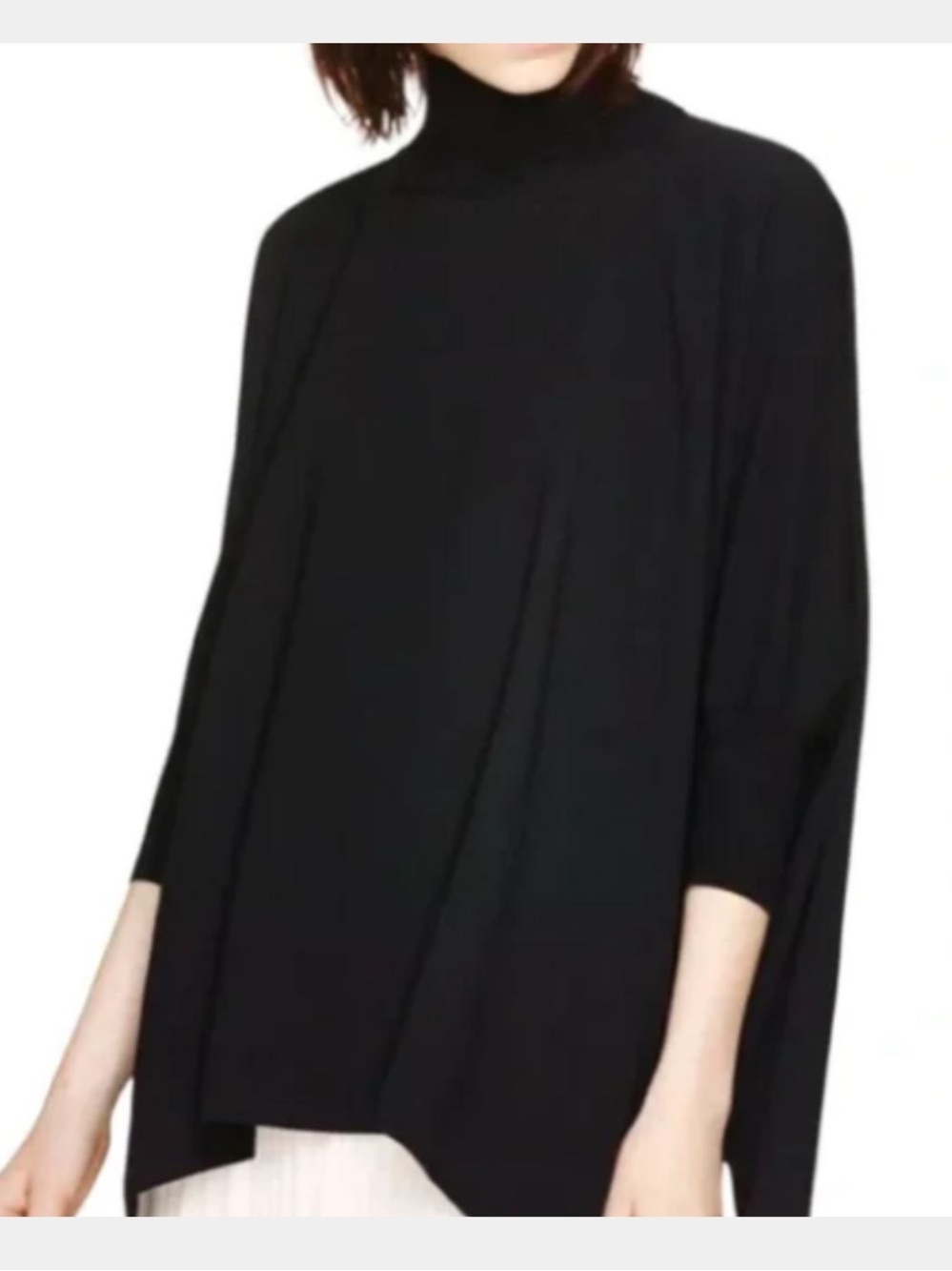Aritzia Babaton Hamish oversized turtle neck top black M